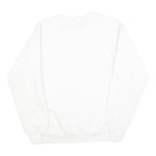 JERZEES Womens White Irish Grandmoms Crew Neck L Sweatshirt Cotton Blend