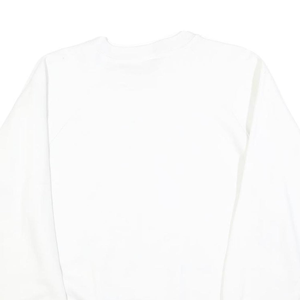 JERZEES Womens White Irish Grandmoms Crew Neck L Sweatshirt Cotton Blend