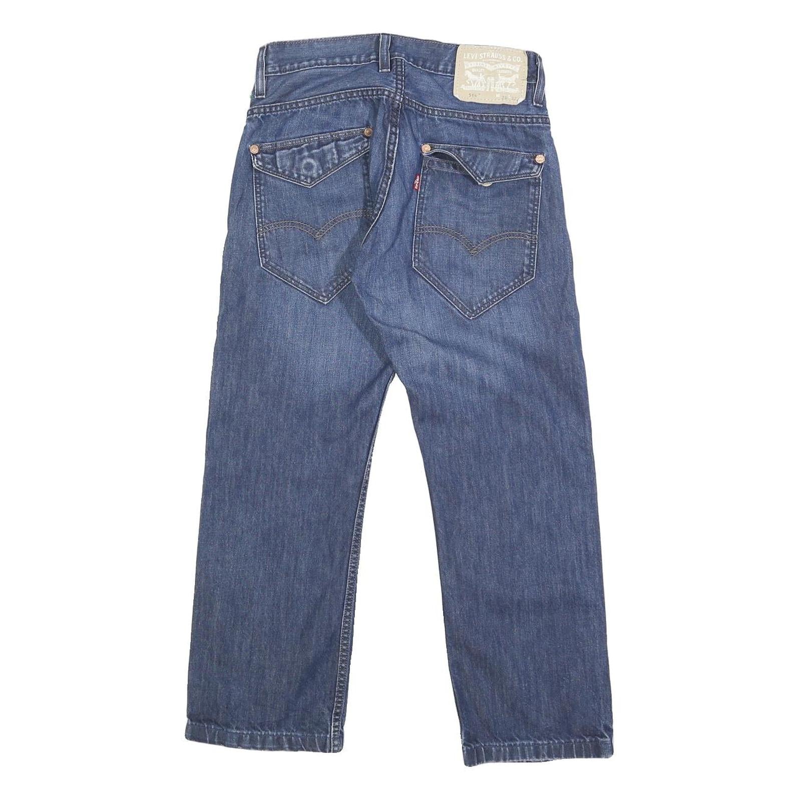 LEVIS 514 Mens Jeans Blue Slim Straight Denim Medium W29 L25 Classic Style