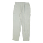 CLOCKHOUSE Womens Cotton Blend Beige Relaxed Cargo Trousers W28 L28 Drawstring