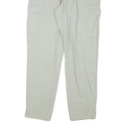 CLOCKHOUSE Womens Cotton Blend Beige Relaxed Cargo Trousers W28 L28 Drawstring