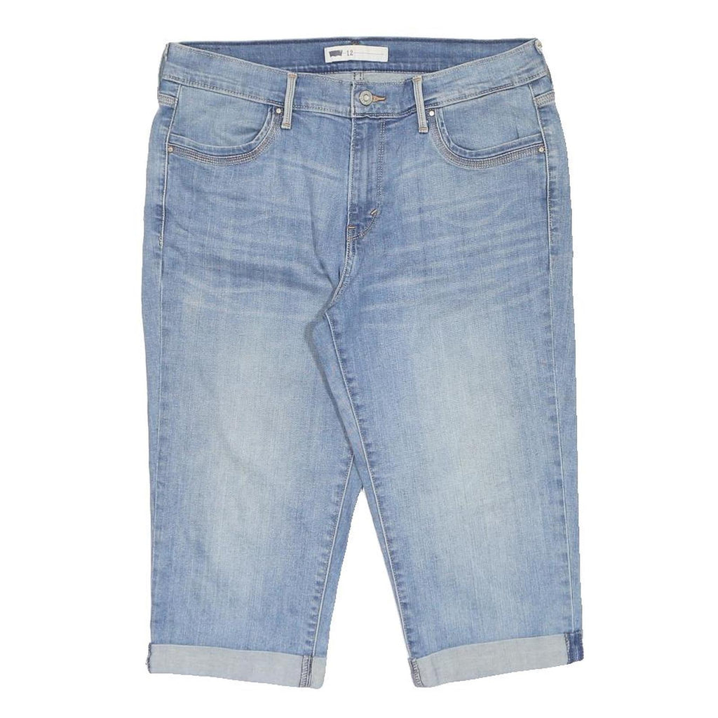 LEVIS Mens Shorts Blue Denim Casual M W32 Classic Cotton Blend Cuffed
