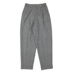 SOKO Lined Womens Wool Blend Black White Relaxed Straight Trousers W27 L30