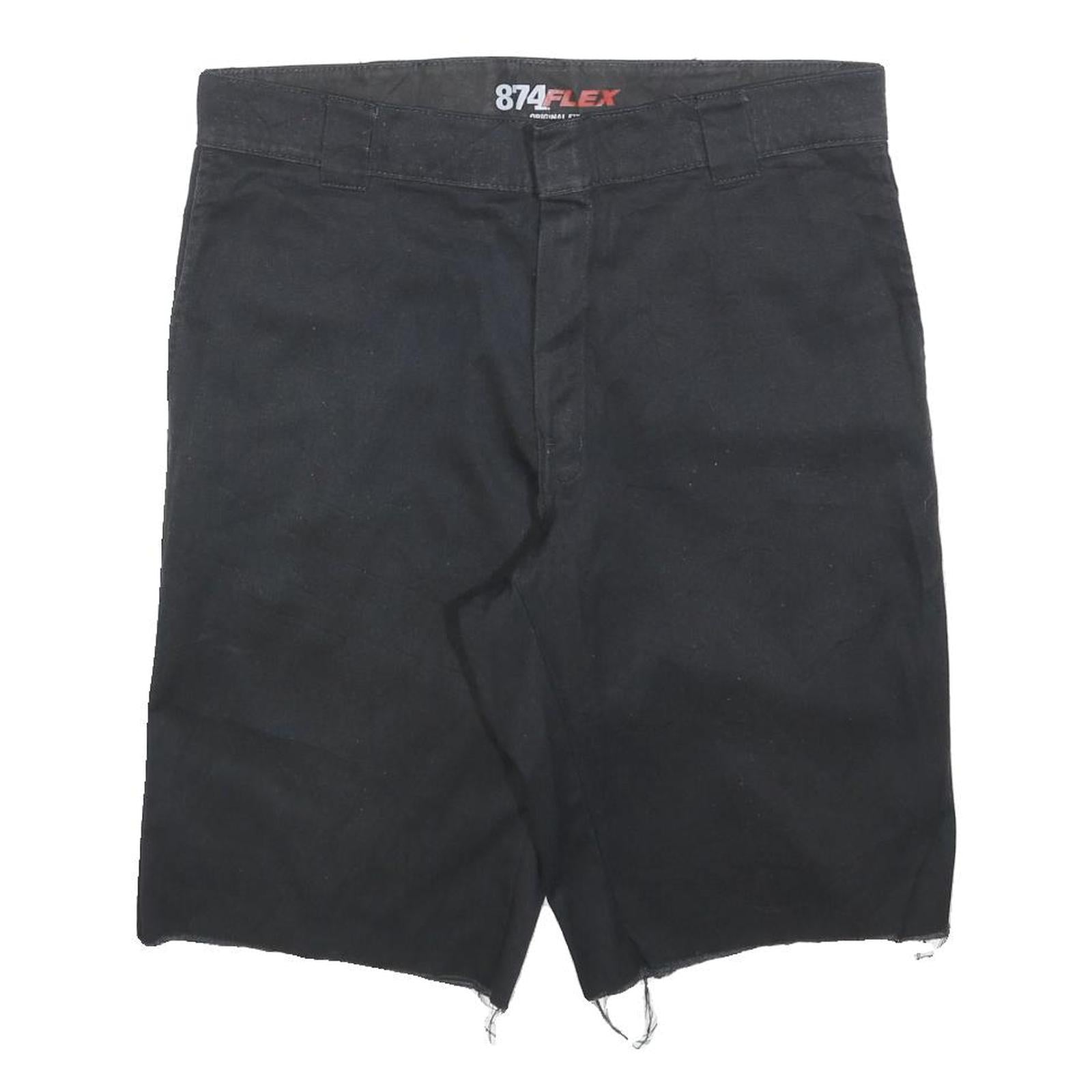 DICKIES Mens Black Casual Shorts L W36 Cotton Blend Relaxed Fit Workwear