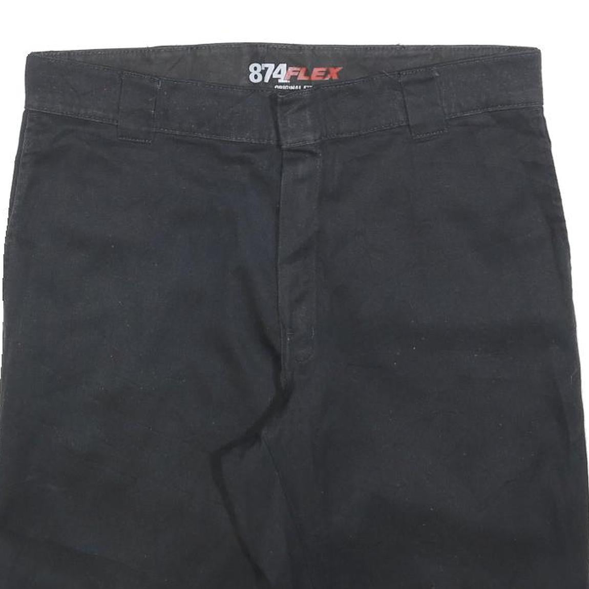 DICKIES Mens Black Casual Shorts L W36 Cotton Blend Relaxed Fit Workwear