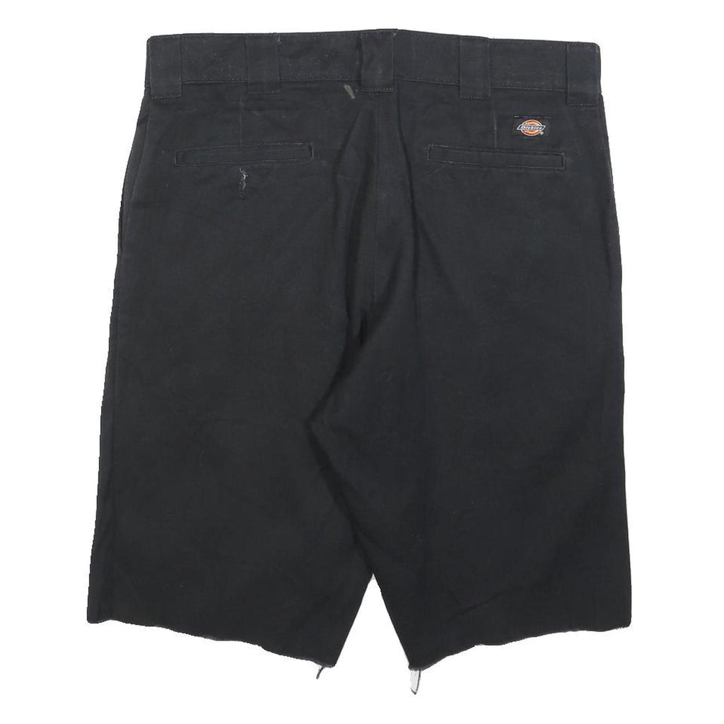 DICKIES Mens Black Casual Shorts L W36 Cotton Blend Relaxed Fit Workwear