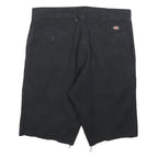 DICKIES Mens Black Casual Shorts L W36 Cotton Blend Relaxed Fit Workwear