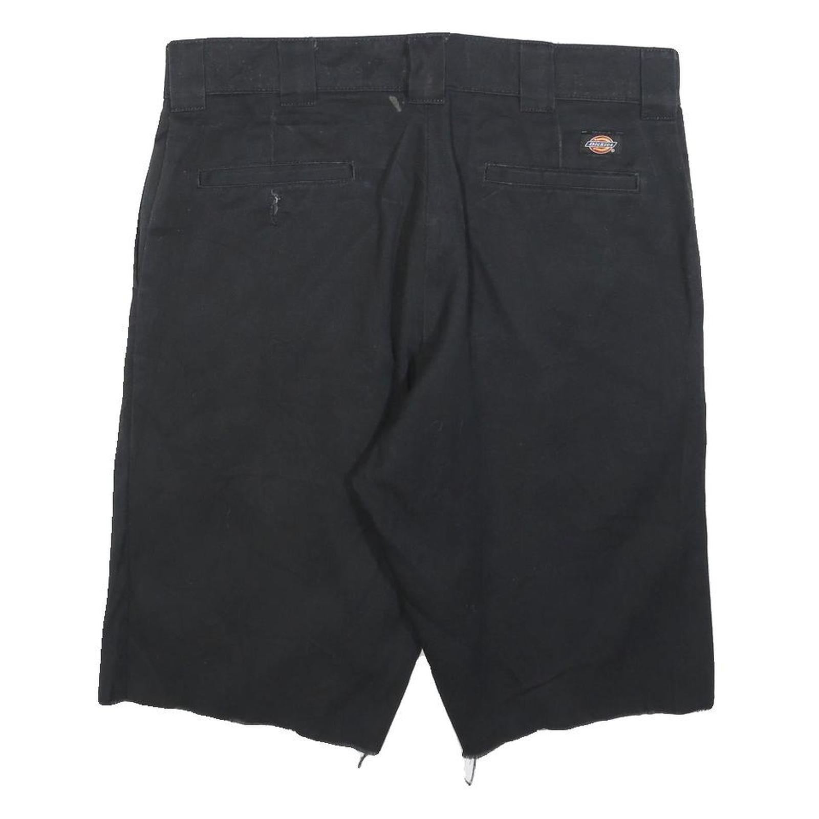 DICKIES Mens Black Casual Shorts L W36 Cotton Blend Relaxed Fit Workwear