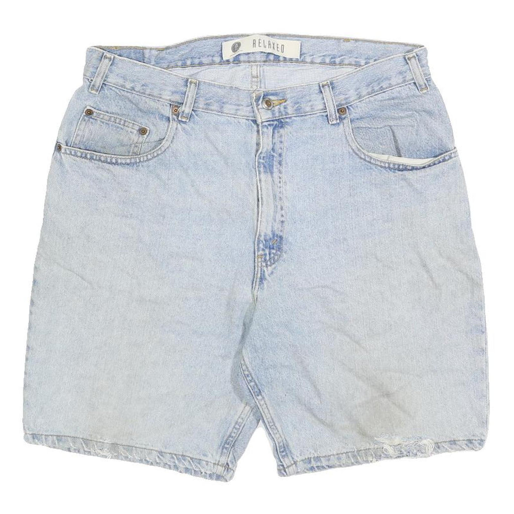 ARIZONA JEAN COMPANY Mens Shorts Blue Casual L W36 Cotton Blend Relaxed Fit