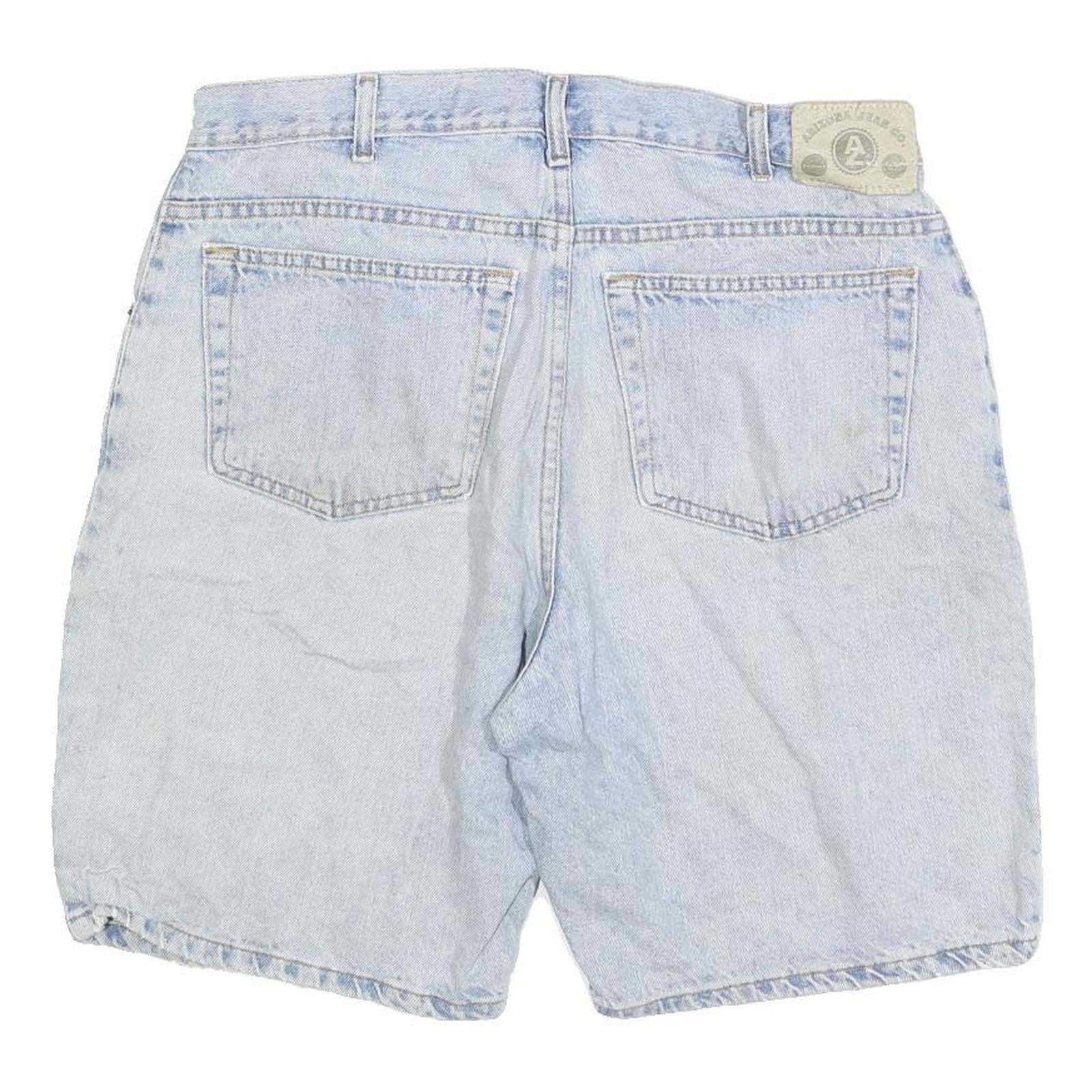 ARIZONA JEAN COMPANY Mens Shorts Blue Casual L W36 Cotton Blend Relaxed Fit