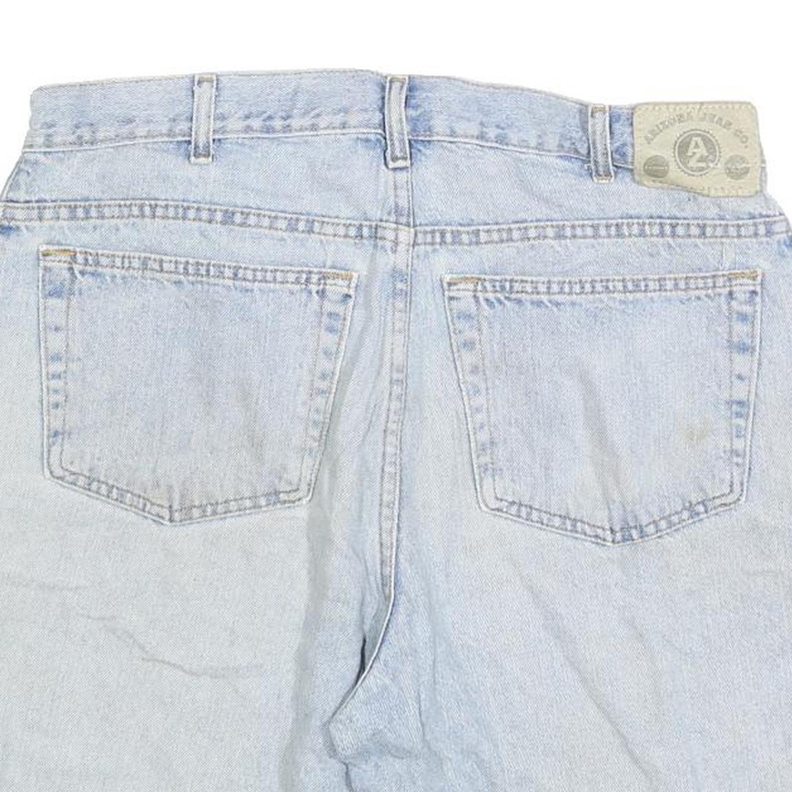 ARIZONA JEAN COMPANY Mens Shorts Blue Casual L W36 Cotton Blend Relaxed Fit