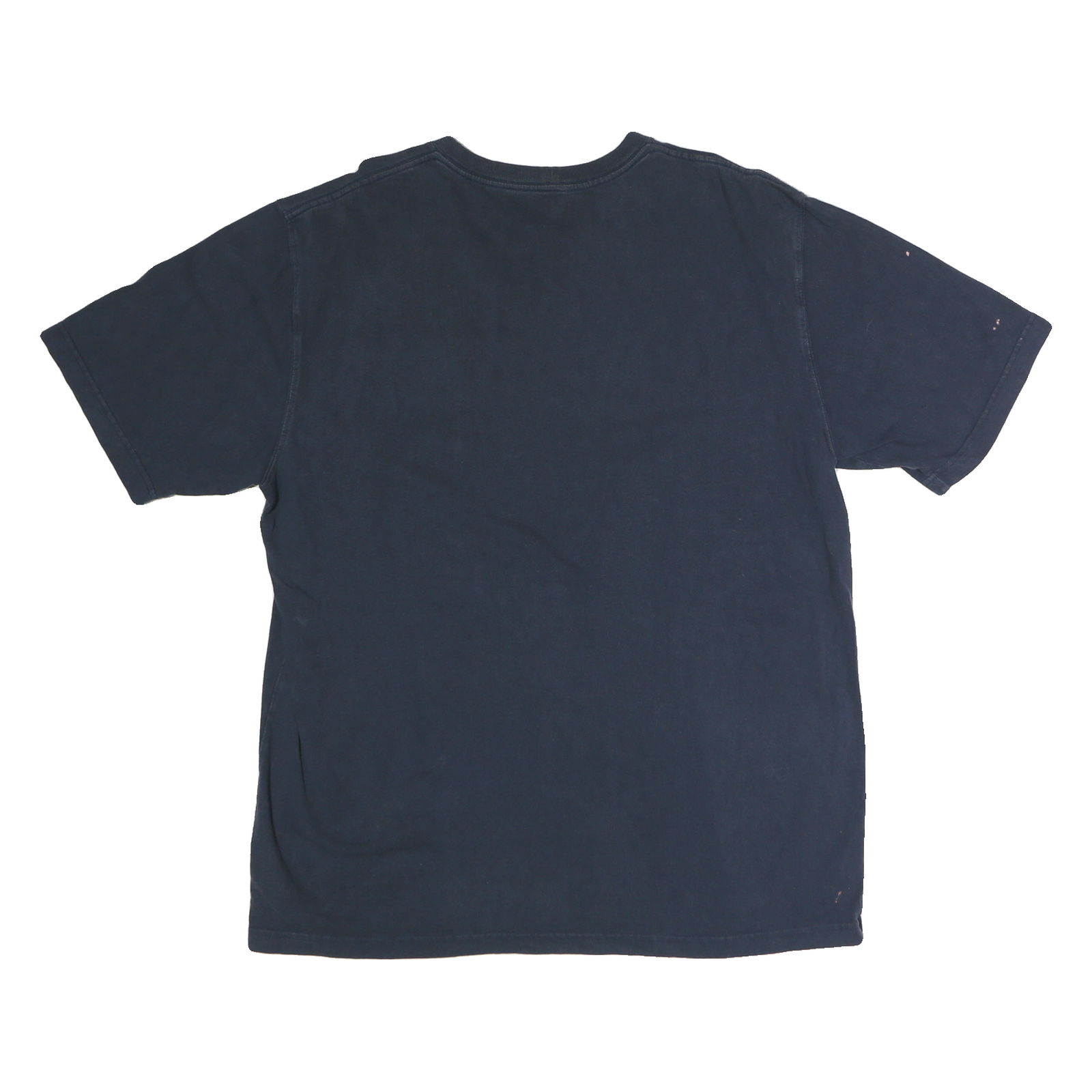 CARHARTT Mens Navy Blue Plain Pocket T-Shirt L Short Sleeve Crew Neck Cotton