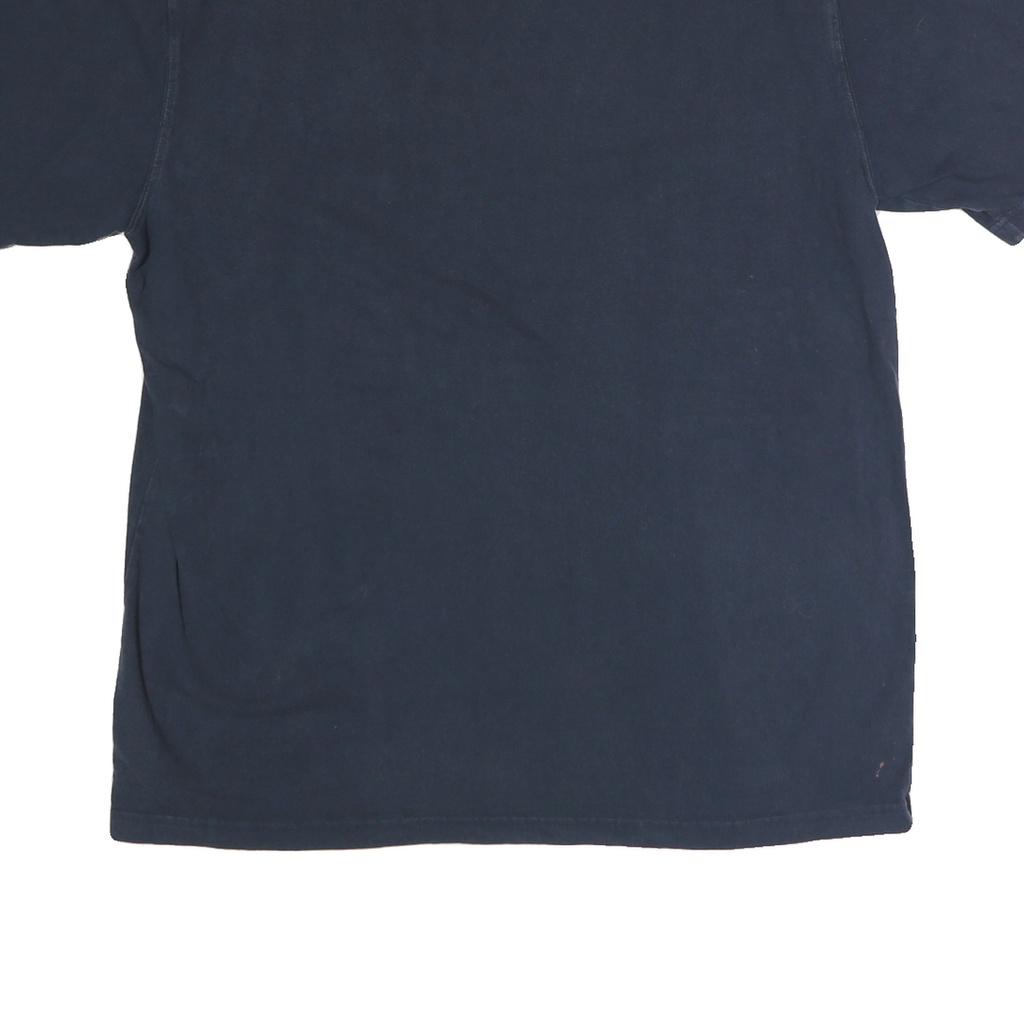 CARHARTT Mens Navy Blue Plain Pocket T-Shirt L Short Sleeve Crew Neck Cotton
