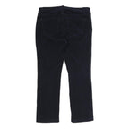 CHAPS Womens Navy Blue Regular Fit Straight Cotton Blend Trousers W32 L26 Zip