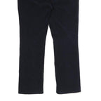 CHAPS Womens Navy Blue Regular Fit Straight Cotton Blend Trousers W32 L26 Zip
