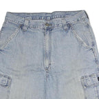 WRANGLER Mens Shorts Blue Cargo Cotton M W34 Casual Pockets