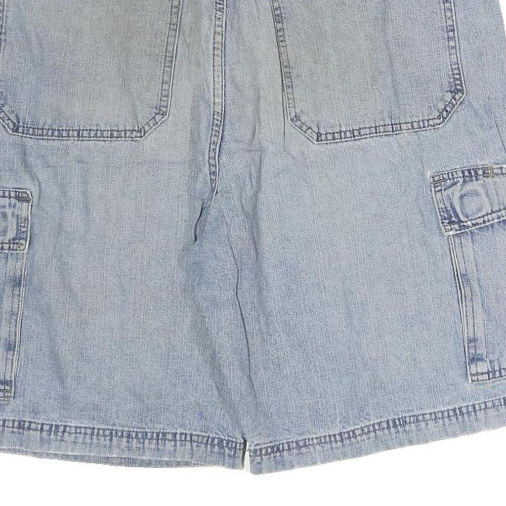 WRANGLER Mens Shorts Blue Cargo Cotton M W34 Casual Pockets