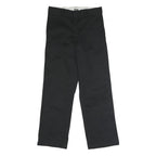DICKIES Mens Polyester Blend Black Classic Straight Trousers W31 L30 Workwear