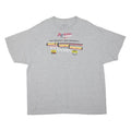 NASCAR Mens Grey Double Header Weekend Graphic T-Shirt 2XL Short Sleeve Crew