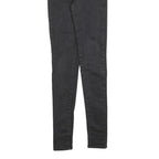 LEVI'S Womens Black Slim Skinny Denim W25 L32 Zip Cotton Blend Stretch Jeans
