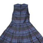 ARMANI EXCHANGE Womens Blue & Red Sleeveless Day Dress Polyester UK 8 Pleated