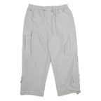 T-TRAXX Womens Polyester Light Grey Cargo Regular Fit Trousers W32 L26 Casual
