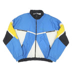 ZOLLINGER Mens Blue Yellow Black White Colourblock Zip Jacket 3XL Polyester