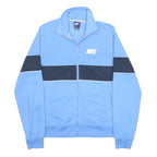 NIKE Mens Blue & Black Track Jacket M Polyester Zip Sportswear