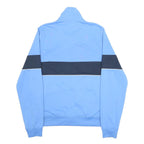 NIKE Mens Blue & Black Track Jacket M Polyester Zip Sportswear