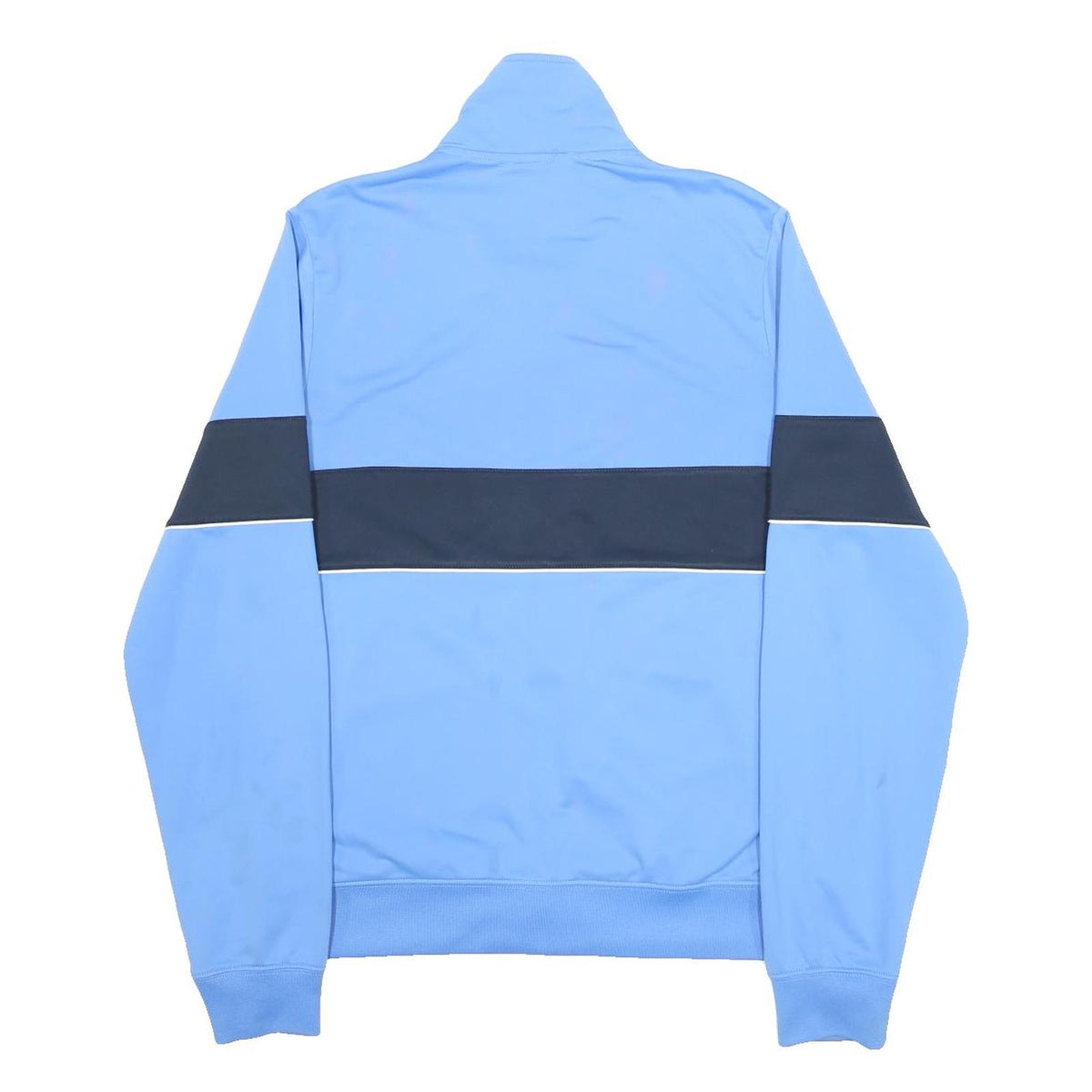 NIKE Mens Blue & Black Track Jacket M Polyester Zip Sportswear