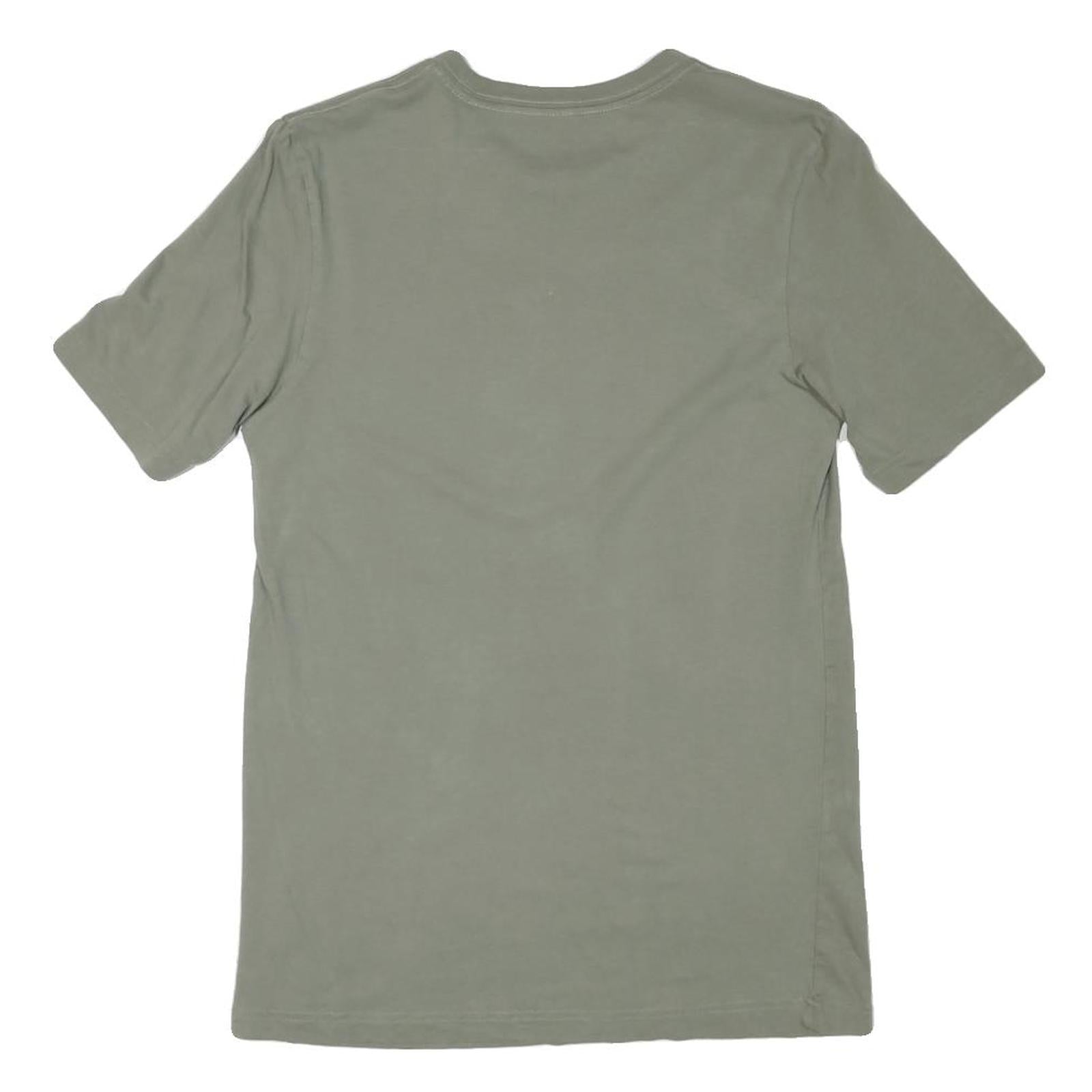 ADIDAS Mens Green Crew Neck Short Sleeve Graphic T-Shirt S Cotton Blend Logo