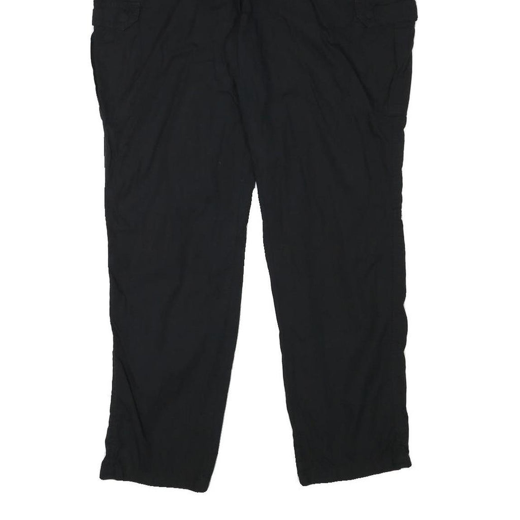 CHICOREE WITH LOVE Womens Cotton Blend Black Relaxed Cargo Trousers W36 L30