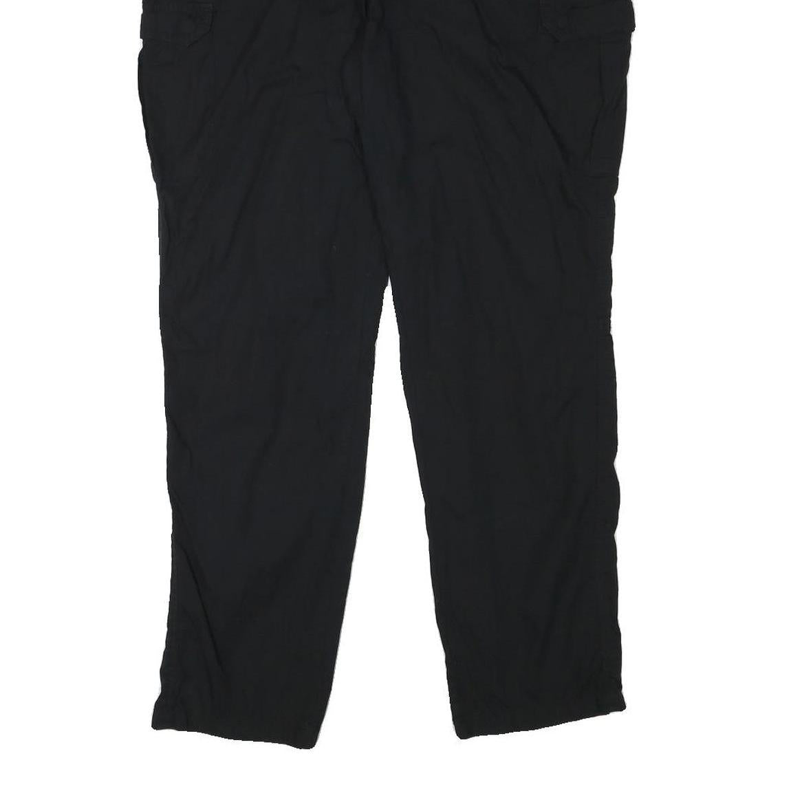 CHICOREE WITH LOVE Womens Cotton Blend Black Relaxed Cargo Trousers W36 L30