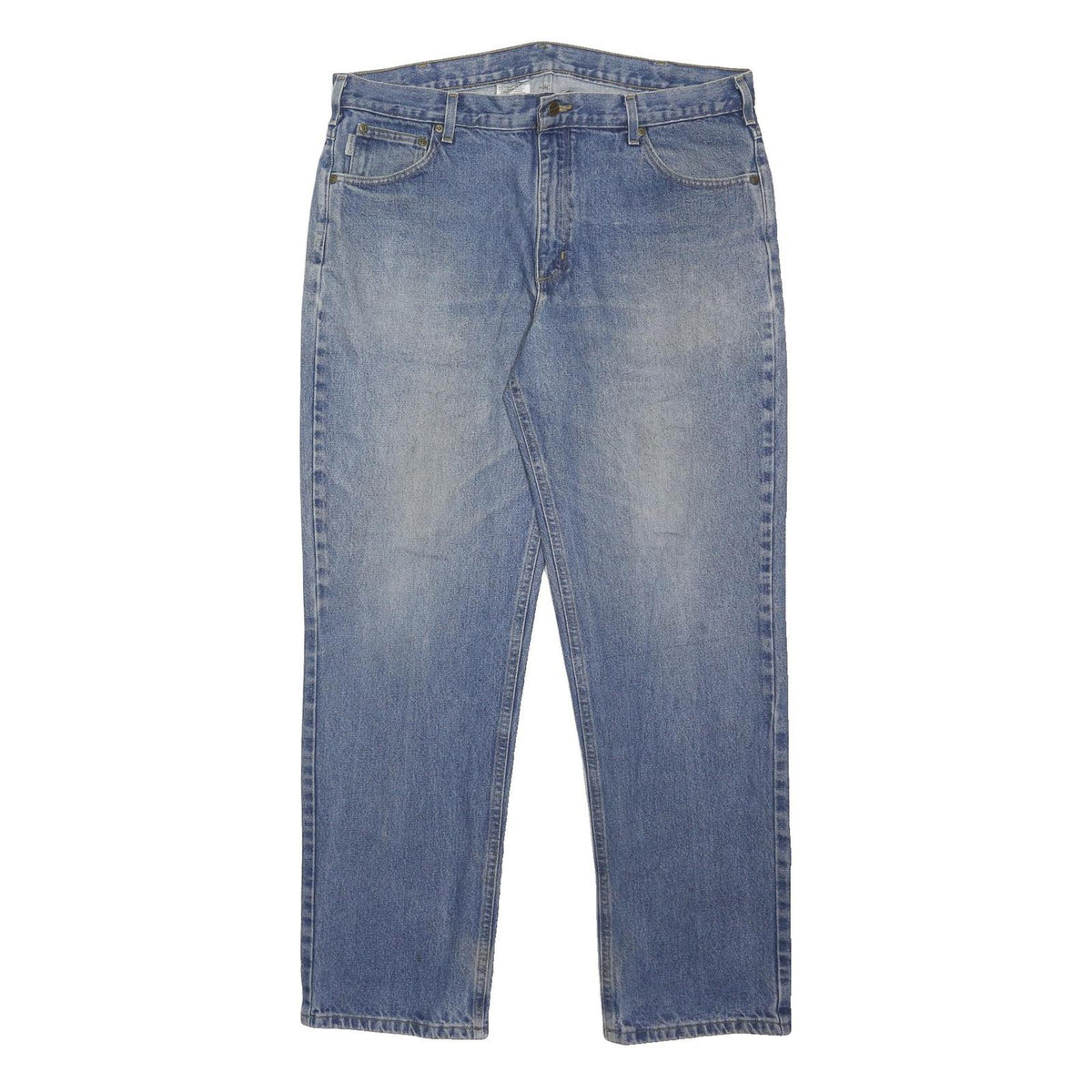 CARHARTT Mens Jeans Blue Loose Straight Denim Medium W40 L34 Workwear Durable