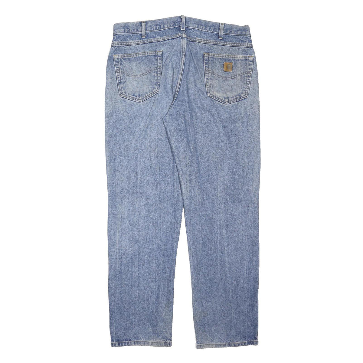 CARHARTT Mens Jeans Blue Loose Straight Denim Medium W40 L34 Workwear Durable