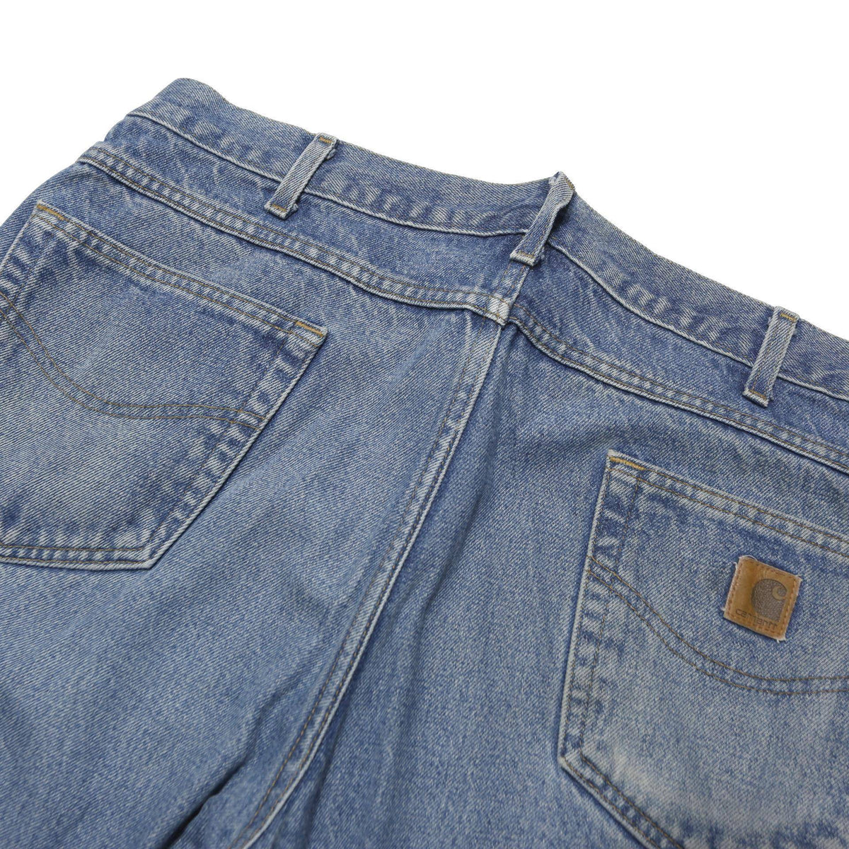 CARHARTT Mens Jeans Blue Loose Straight Denim Medium W40 L34 Workwear Durable
