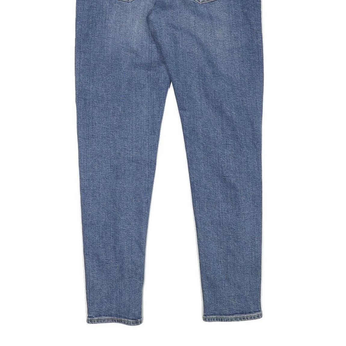 WEEKDAY Mens Slim Blue Denim Light W32 L29 Jeans Cotton Blend Zip Casual Wear