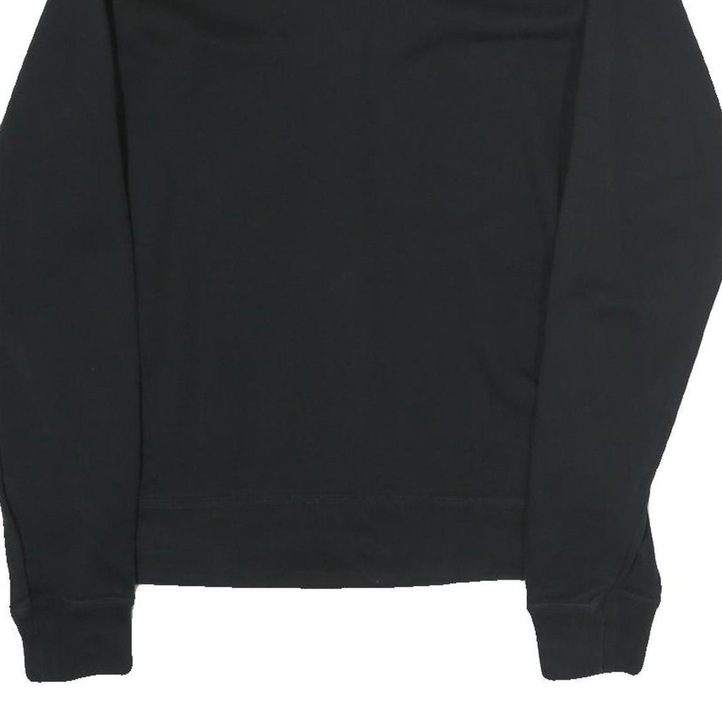 NIKE Mens Black Crew Neck Sweatshirt M Cotton Comfort Casual Pullover