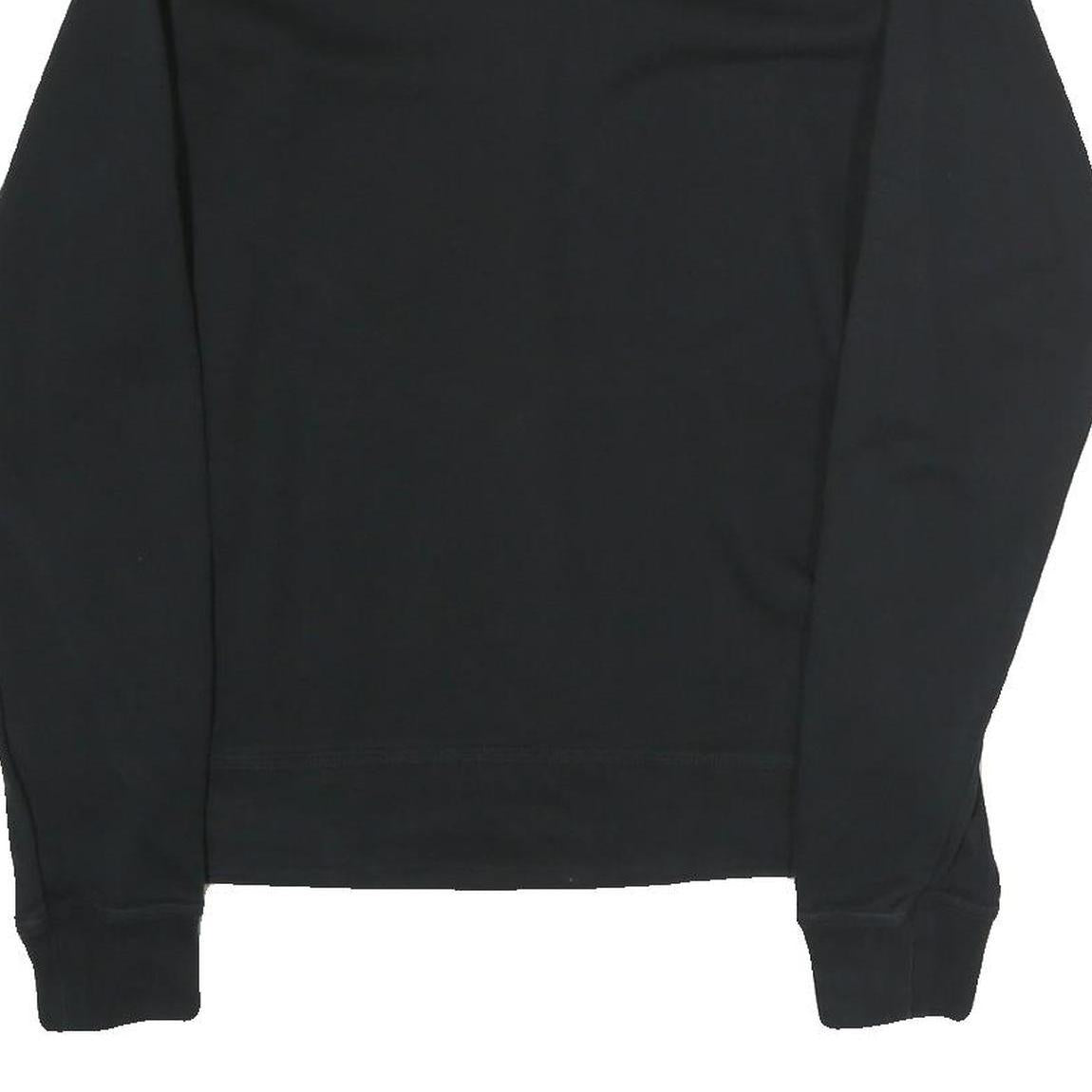 NIKE Mens Black Crew Neck Sweatshirt M Cotton Comfort Casual Pullover