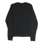 NIKE Mens Black Crew Neck Sweatshirt M Cotton Comfort Casual Pullover