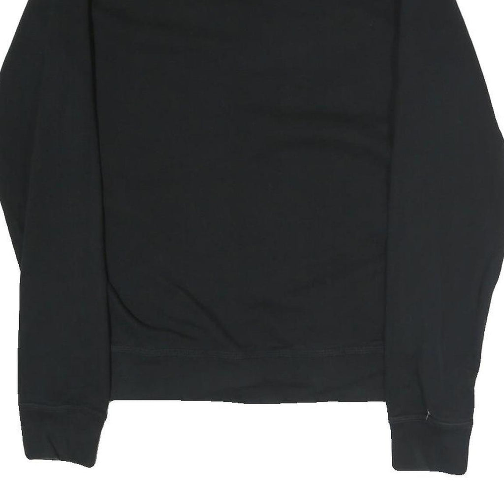 NIKE Mens Black Crew Neck Sweatshirt M Cotton Comfort Casual Pullover