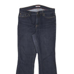 TOMMY HILFIGER Womens Jeans Blue Regular Flared Denim Dark W32 L29 Stylish