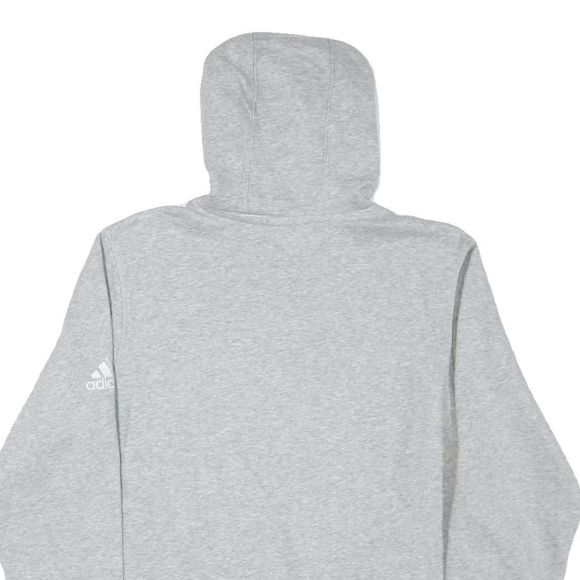 ADIDAS Mens Grey The Academy Volleyball Indianapolis Hoodie M Cotton Blend