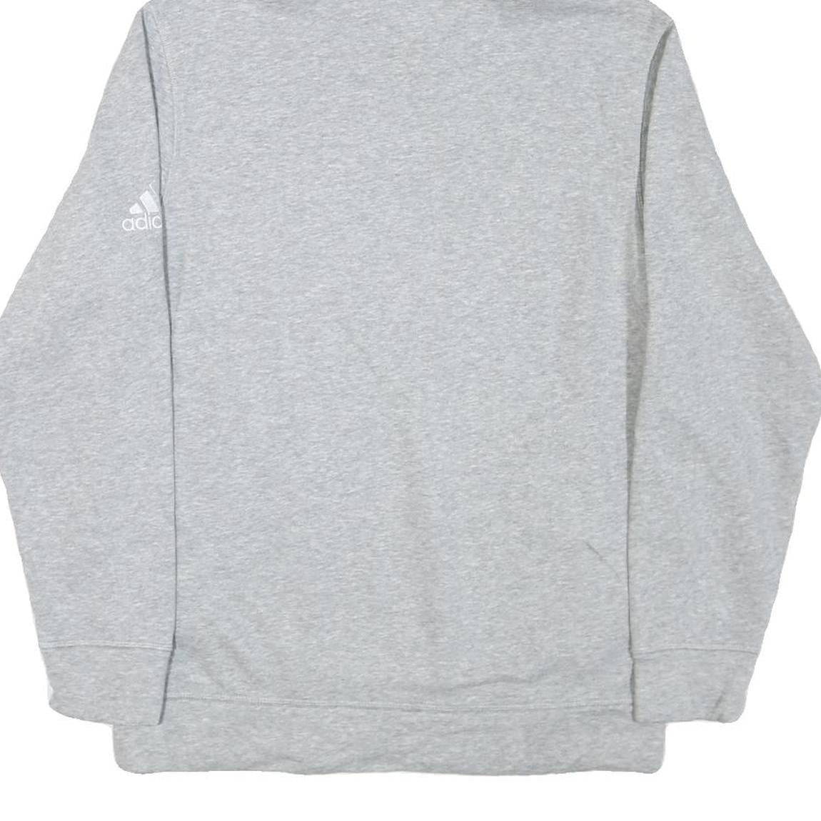 ADIDAS Mens Grey The Academy Volleyball Indianapolis Hoodie M Cotton Blend