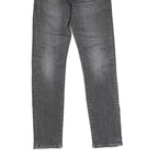 LEVI'S 512 BIG E Mens Jeans Grey Regular Skinny Denim Medium W29 L30 Zip Closure