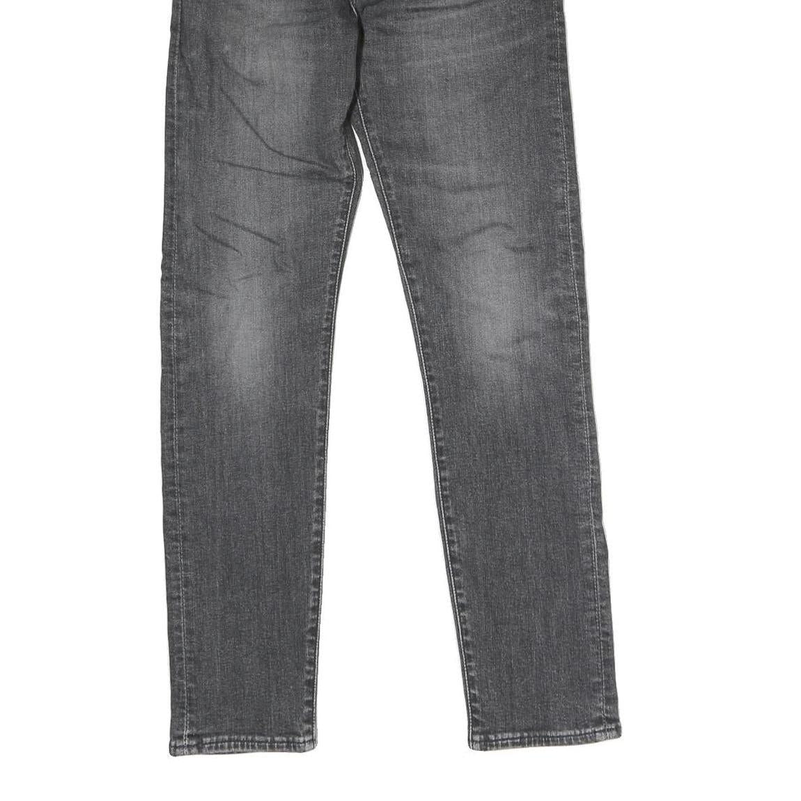 LEVI'S 512 BIG E Mens Jeans Grey Regular Skinny Denim Medium W29 L30 Zip Closure