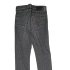 LEVI'S 512 BIG E Mens Jeans Grey Regular Skinny Denim Medium W29 L30 Zip Closure