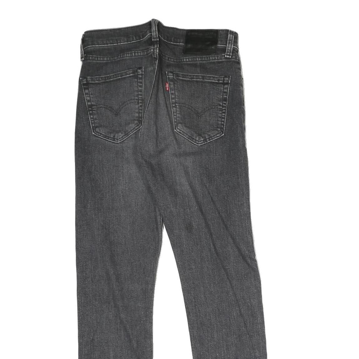 LEVI'S 512 BIG E Mens Jeans Grey Regular Skinny Denim Medium W29 L30 Zip Closure