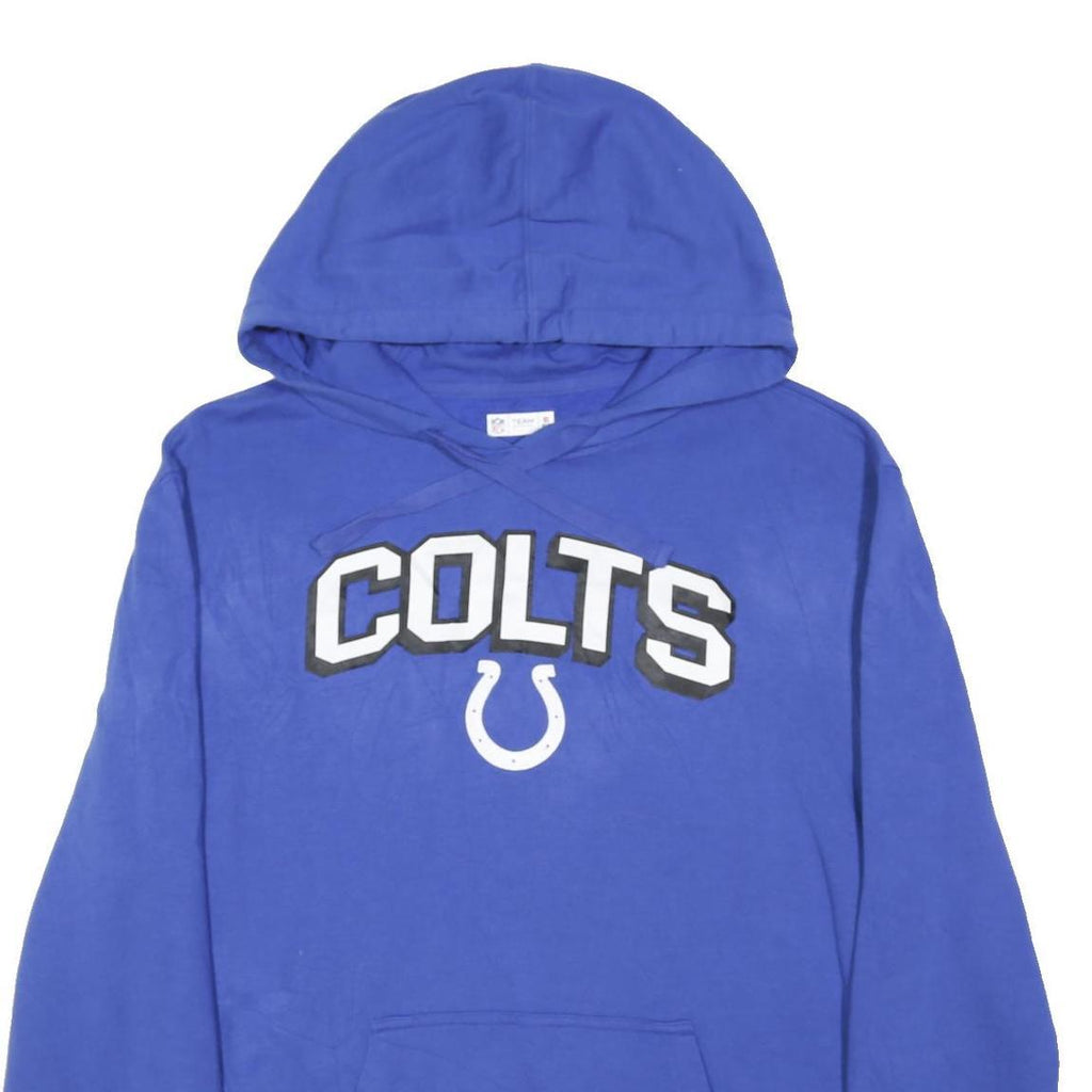 NFL Mens Blue Colts Pullover Hoodie XL Cotton Blend Teamwear