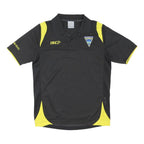 ISC Mens Black & Yellow Warrington Wolves Short Sleeve Polo Shirt S Sportswear